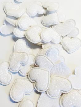 Mini Glitzer Stoffherzen